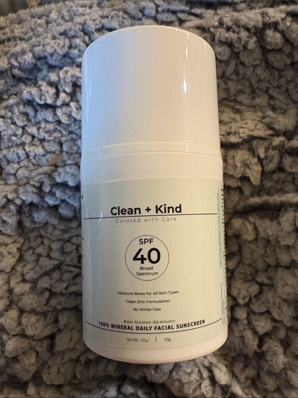 SPF 40 Mineral Daily Facial Sunscreen by Clean + Kind